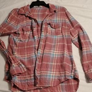 Button up flannel top